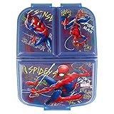 Spiderman (Marvel) 3 Fächer Kinder Sandwich Box - Snack Box - Dekorierte Lunch...