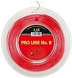 Kirschbaum Unisex – Erwachsene Pro Line 2 Tennis-Saite, Rot-rot, 1,20 mm x...