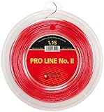 Kirschbaum Unisex – Erwachsene Pro Line 2 Tennis-Saite, Rot-rot, 1,20 mm x...
