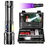 Shadowhawk Taschenlampe Led Aufladbar 500000 Lumen, XHM90.2 Led Taschenlampe...