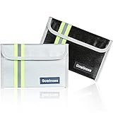 2 Stück Feuerfeste Tasche, Kleine Feuerfeste Geldtasche (12,7 x 20,3 cm 4500 °F),...