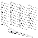 Mbsomnus 40 Stück EnteBill Haarspangen Silber Haarclips 5,5 cm Haarklemmen Friseur...