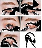Cat Eyeliner Schablone für Lidschattenkontur (2er Set) für lupenreine Smokey Eyes und...