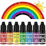 FANKOO Lebensmittelfarbe, 7x12ml, hochkonzentriert Lebensmittelfarbe Flüssig. Farben Set,...