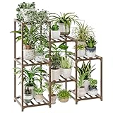 Bamworld Pflanzenständer Blumenständer Pflanzenregal Indoor Outdoor für 7...