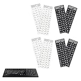 8 Stück Russische Tastaturaufkleber,Einzigartige Beschichtung, Wasserdicht, Staubdicht,...