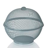 kela Obstkorb mit Fliegenschutz 26,5 cm COMO, Abdeckhaube für Lebensmittel,...