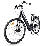 Accolmile 28 Zoll 700C Damenfahrrad City Ebike mit 250W M200 Drehmoment Mittelmotor, Urban...