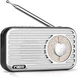 Taschenradios FM Radio mit großartiger Empfang, Mini Radio lautem Lautsprecher, Kleines...