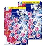 WC FRISCH Kraft Aktiv Duftspüler Blüten-Frische (2 x 200 g) 400 g, WC Reiniger für...