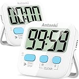 Antonki Küchentimer, 2 Stück Timer, Timer für Kinder, Digitaler Timer zum...