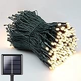 NEXVIN Solar Lichterkette Außen, 20M 200 LED Solar Lichterkette Aussen...