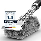 Grillbürste, Grill Reinigungsbürste Edelstahl Schaber, dichte...