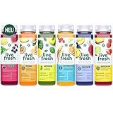 LiveFresh Säfte mit Vitaminen – 6x250ml – Probierpaket 6 kaltgepresste¹...