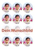12 Muffinaufleger ca. 6 cm zum selbst ausschneiden mit Wunschbild, Cupcakes Muffinsbild...