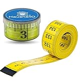 2 in 1 - Maßband 150 cm - Präzises Messen - Schneidermaßband cm + INCH Massband -...