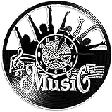 Wanduhren Vinyl Wanduhr Kein Ticken Happy Halloween Nacht Wand Deko Schallplatte Wanduhr...