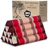 livasia Rückenstützkissen mit Muster - 30x50x30cm - Dreieckskissen für den...