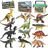 FRUSE Dinosaurier Spielzeug Set, 12 Stück Realistisches Figuren Spielset einschließlich...