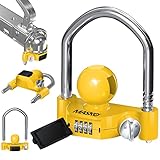 MASKO® Anhängerschloss Zahlenschloss mit 4 Stellig Code für gängige Anhängerkupplung...
