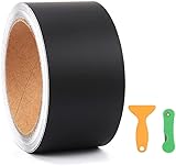 Kaliwa Auto Folie Schwarz Matt 5cm*900cm, selbstklebend Schutzfolie...