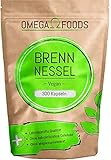 Brennnessel Kapseln - Insgesamt 300 Kapseln - Hochdosierte 900mg je Tagesdosierung - 100%...