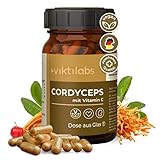 NEU - Viktilabs© Premium Cordyceps Kapseln mit Vitamin C aus Acerola - Hochdosiert - 426...
