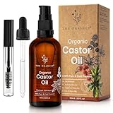 THE OGANICS® Castor Oil - Organic & Cold-Pressed – For Eyelashes, Eyebrows,...