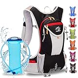 Trinkrucksack mit 2L BPA-freier Trinkblase, Ultraleicht Wasserdicht...