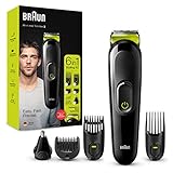 Braun Barttrimmer/Haarschneider Herren, Trimmer/Haarschneidemaschine & Rasierer, 6-in-1...