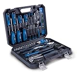 Scheppach Werkzeugkoffer TB90 gefüllt | 88-teiliges Werkzeug-Set | stabiler...