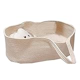 Yuehuamech Baby Moses Korb Tragbare Bett Handheld, Baumwolle Seil Infant Carrycot...