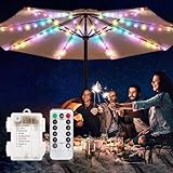 SUAVER 104LEDs Sonnenschirm Beleuchtung mit Fernbedienung,batteriebetrieben Sonnenschirm...