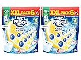 WC Frisch Kraft Aktiv Duftspüler Lemon 2x(6x 50 g), WC-Reiniger für Reinigung bei jeder...