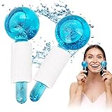 2 Stück Facial Ice Globes, Facial Roller Massagegeräte, Kühlende...