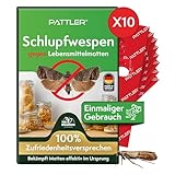 PATTLER® Schlupfwespen gegen Lebensmittelmotten - 10 Karten à 1 Lieferung - Effektiv...