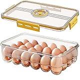 Eierbox,Eierbehälter für 24 Eier,Eierbehälter für Kühlschrank,Deecam...