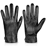 Alepo Handschuhe Herren Winter Warm, Echtes Schaffell Lederhandschuhe Herren...