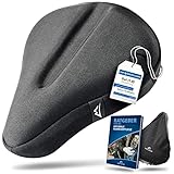 Nextcover NEU Universal Gel Sattelbezug Fahrrad inkl. Regenschutz [Memory-Foam]...