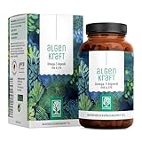 NATURTREU® Algenkraft - Omega 3 Vegan aus Algenöl – 1000mg Omega 3 Algenöl...