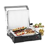 Klarstein Burgermeister - Kontaktgrill, Paninimaker, Tischgrill, 3-in-1, 2000W, 5...