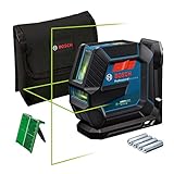 Bosch Professional Linienlaser GLL 2-15 G (grüner Laser, Innenbereich,...