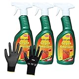 3 x 750ml Ameisenspray von BRAECO ohne Treibgas + ILODA Schutzhandschuhe