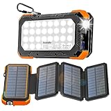 Acelufly Powerbank 45,800mAh mit Solarpanel, Solar Powerbank USB-C 18W...