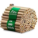 GARDIGO® Bambusröhrchen für Insektenhotel - 300 Stück | Premium Qualität |...