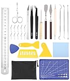 JOFLVA Plotter Zubehör, 29 Stück DIY Bastelwerkzeug Set, Vinyl Jäten...