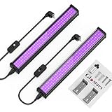 Glostars 2er 26W Schwarzlicht LED, 1Ft Schwarzlicht Röhre mit Stecker &...