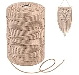 Homewit Makramee Garn 3mm 300m, Natur Baumwollgarn Makramee Für DIY...