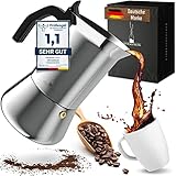 VINTAGENUSS Espressokocher Induktion für 4-6 Tassen - besonders hochwertige Mokkakanne...