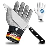 LAUTER SCHUTZ ® Schnittschutzhandschuh aus Edelstahl-Draht - hoher komfort & sicheres...